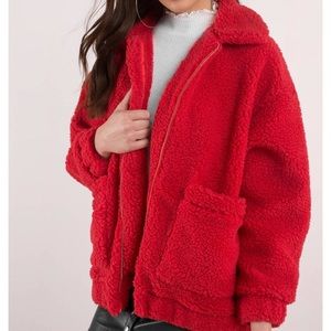 Iamgia red pixie coat